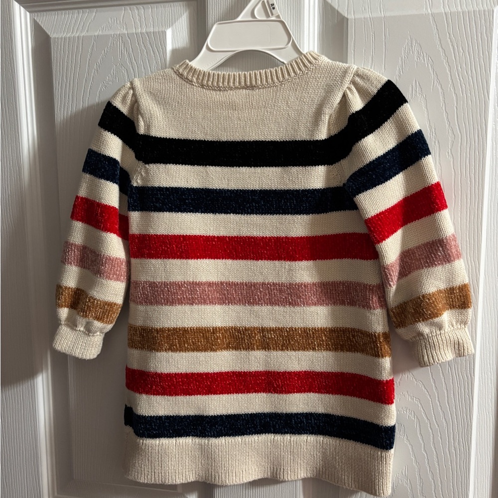 GAP Baby Toddler 18-24 Months Striped Sweater Dress